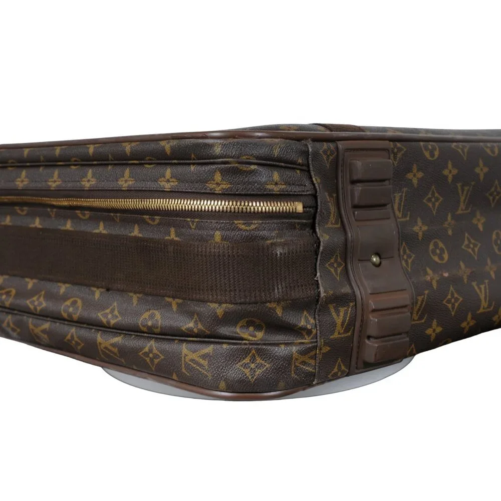 Louis Vuitton Satellite 65 Brown Monogram Suitcase Travel Luggage Trunks Suitcas